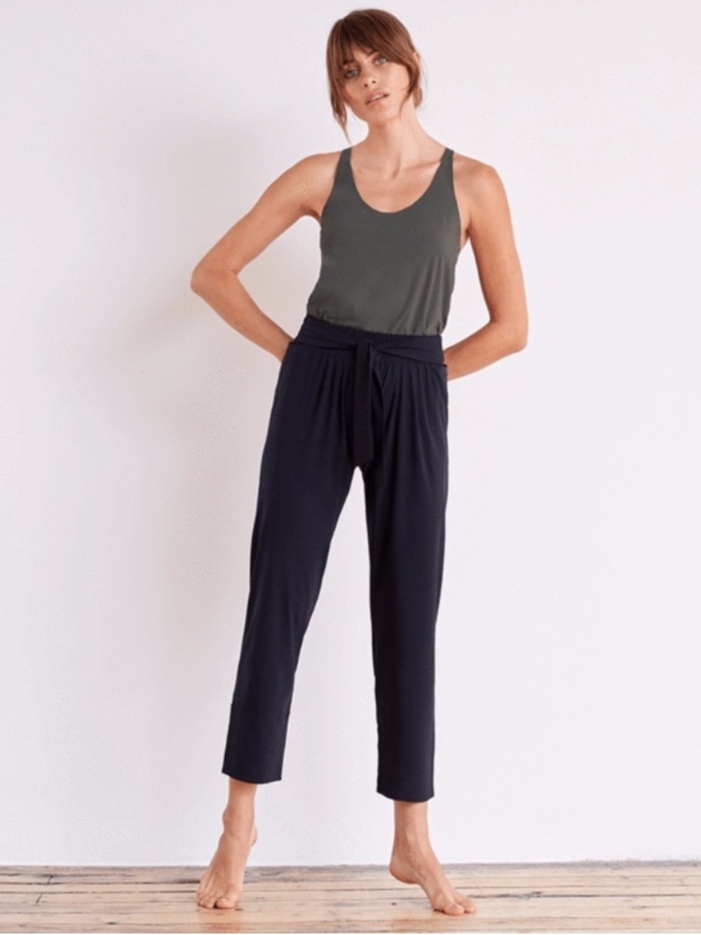 ADAY Pants Easy Days Waist Tie in Black